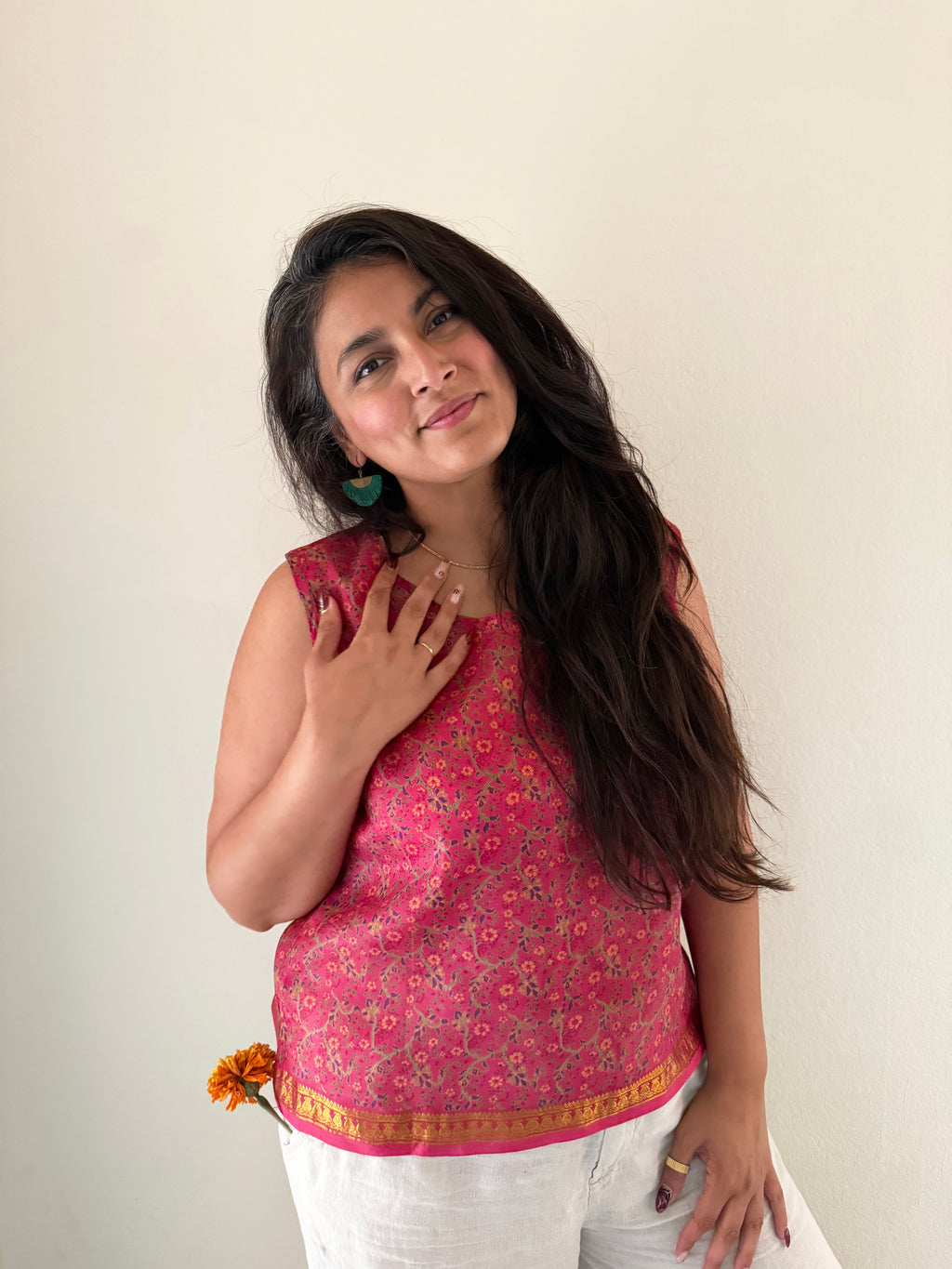 The Kahaani Top in Gulabi Baagh
