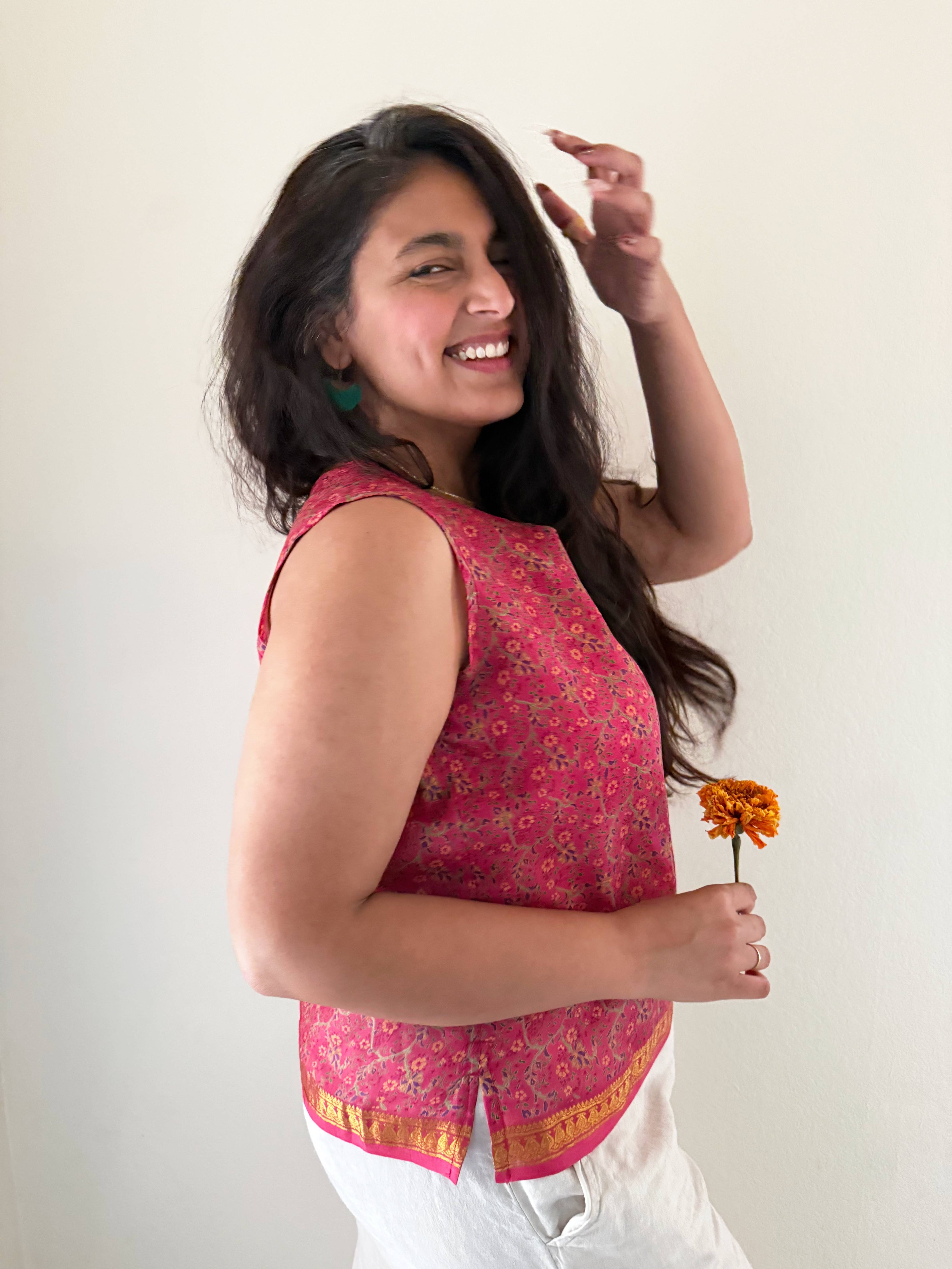 The Kahaani Top in Gulabi Baagh